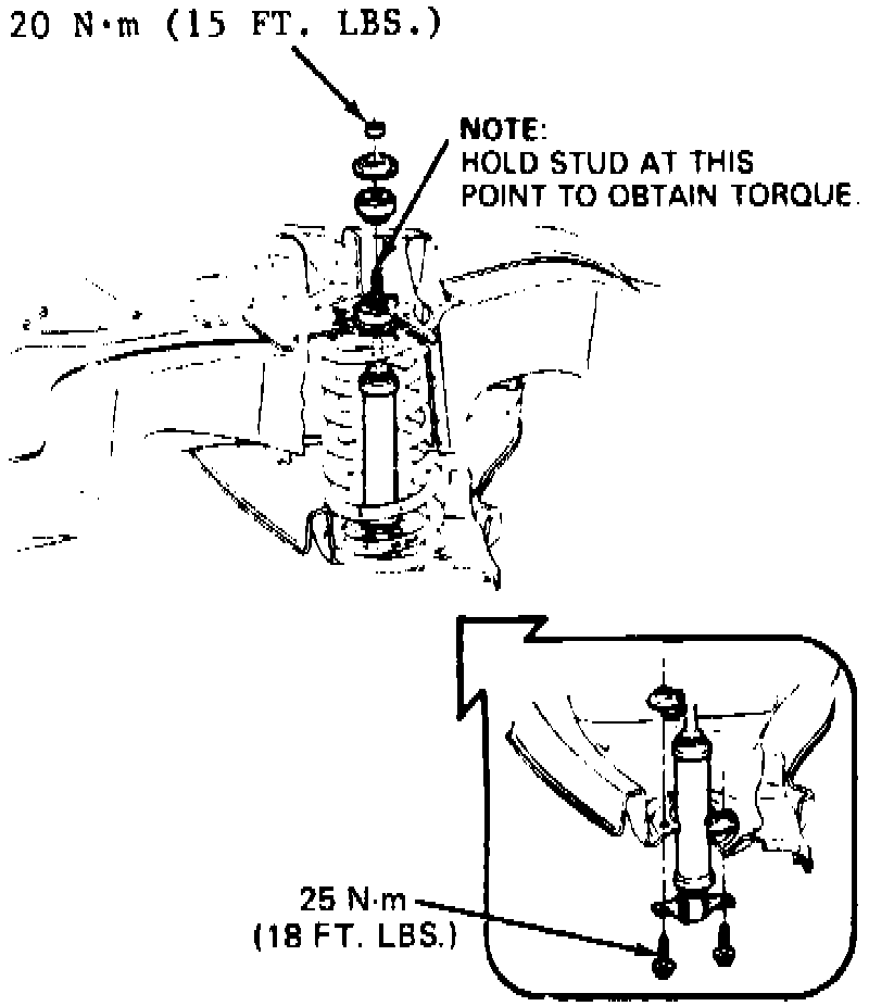 Factory diagram — Suspension Strut / Shock Absorber