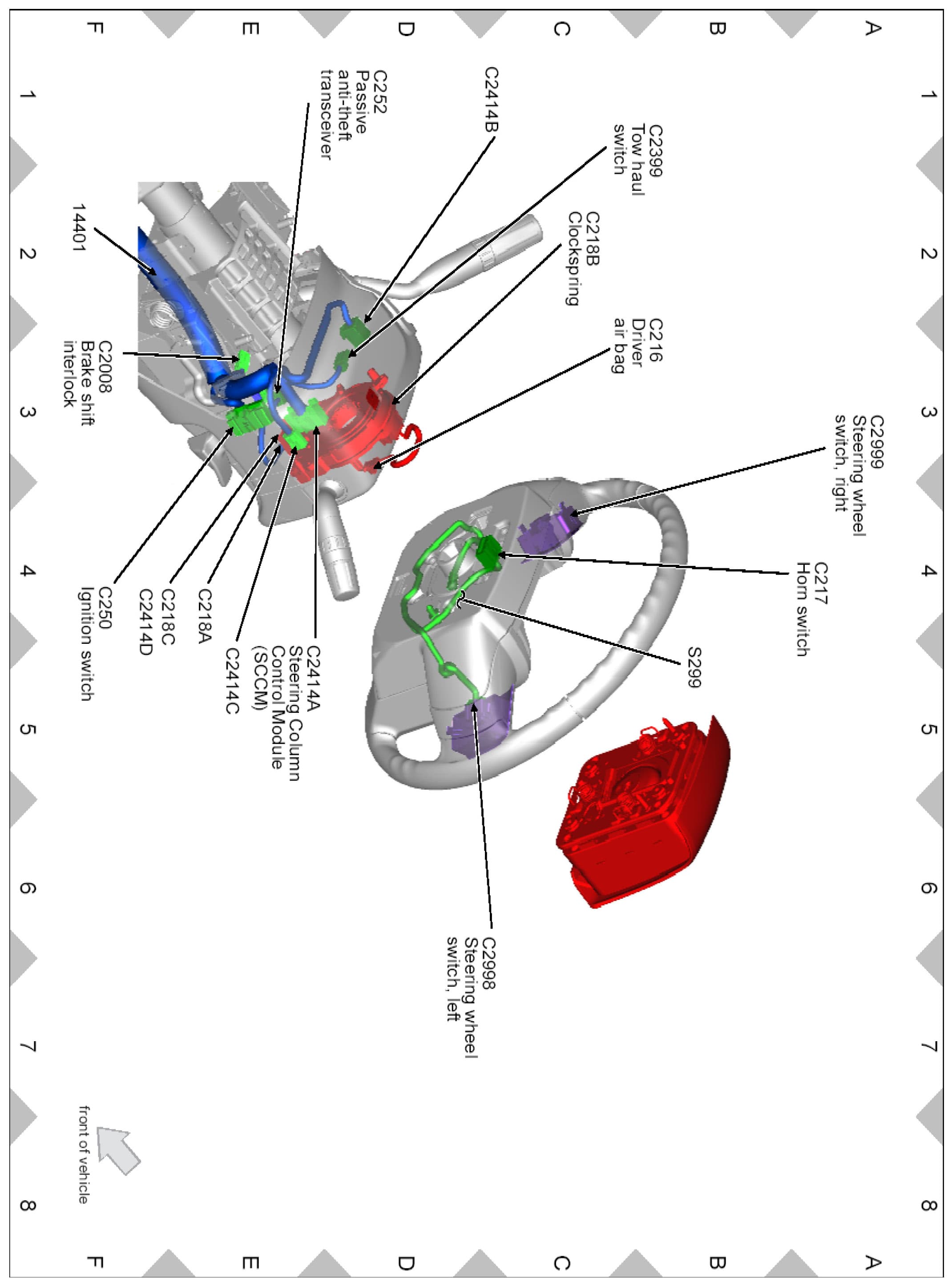 Factory diagram — Horn Switch
