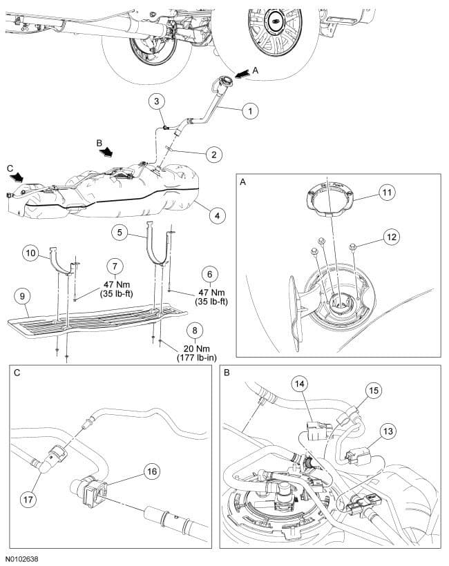 Factory diagram — Fuel Filler Hose