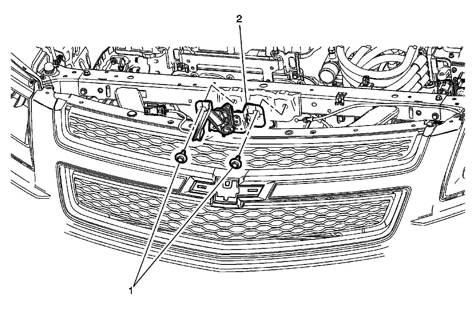 Factory diagram — Hood Latch