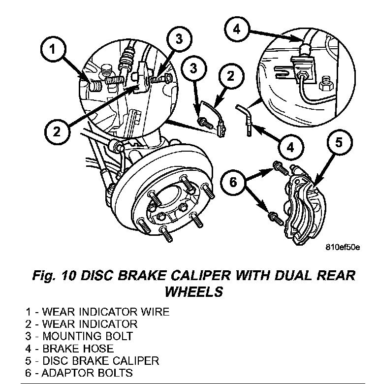 Factory diagram — Front Disc Brake Caliper