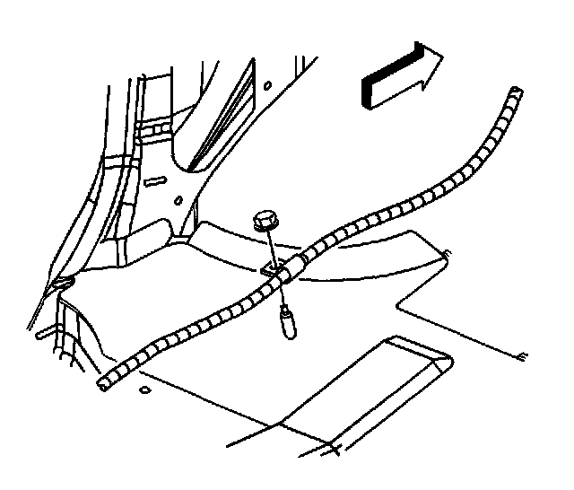 Factory diagram — Park Brake Cable - Replacement