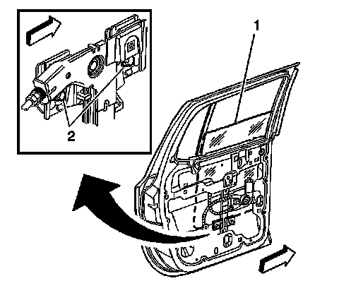 Factory diagram — Rear Door Window Regulator