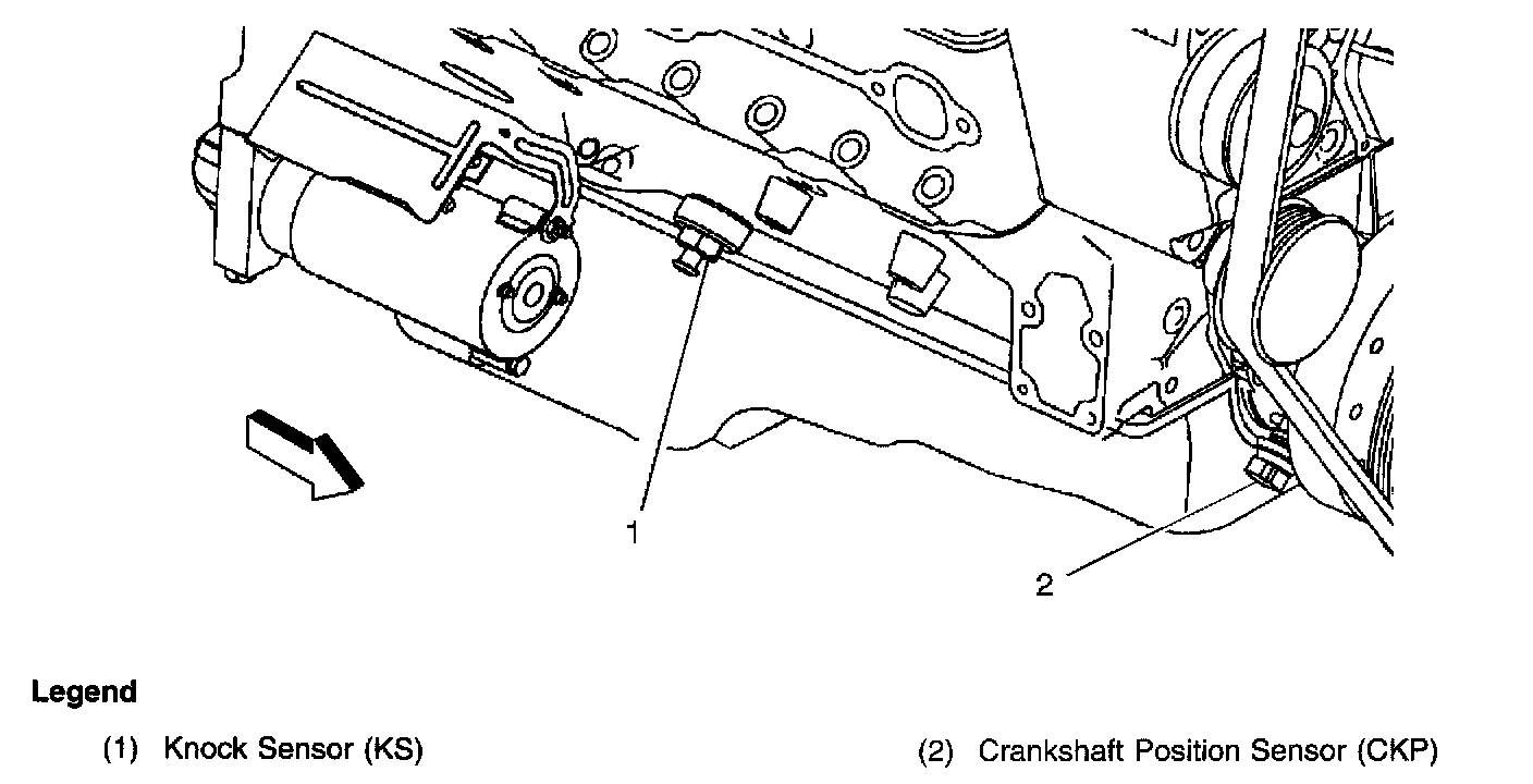 Factory diagram — Knock Sensor