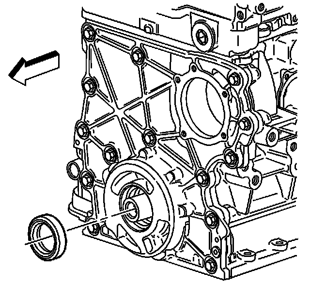 Factory diagram — Front Crankshaft Seal