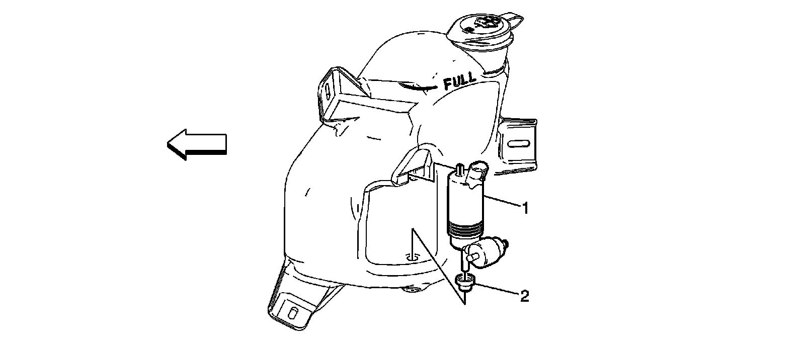 Factory diagram — Windshield Washer Pump