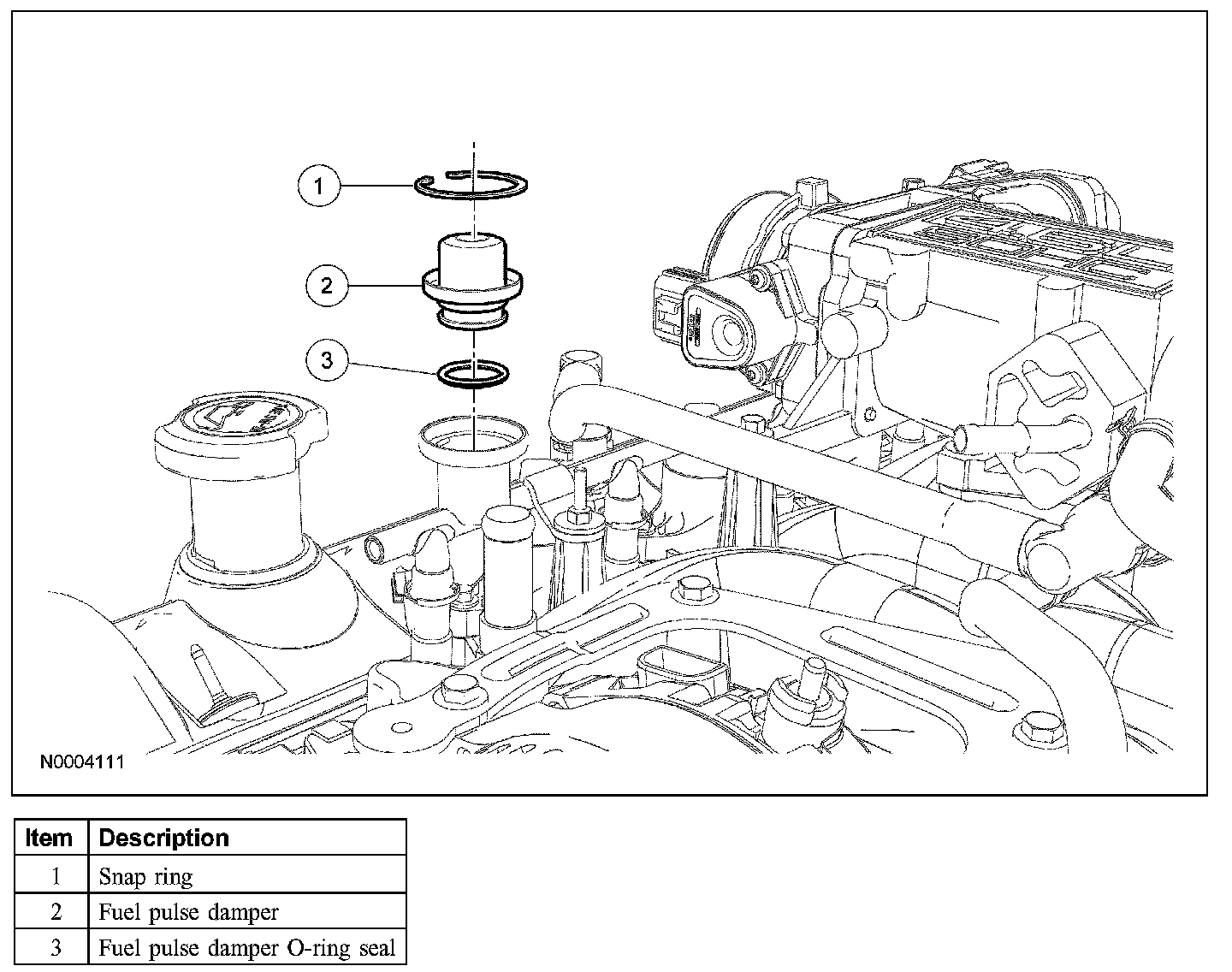 Factory diagram — Fuel Pressure Pulsation Damper