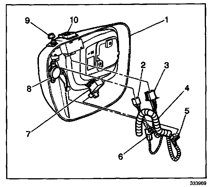 Factory diagram — Power Window Switch