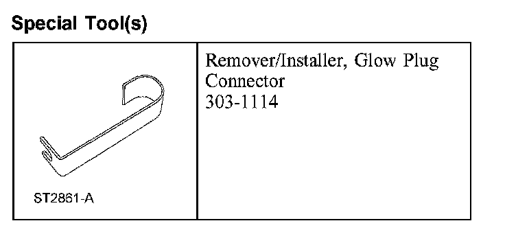 Factory diagram — Glow Plug