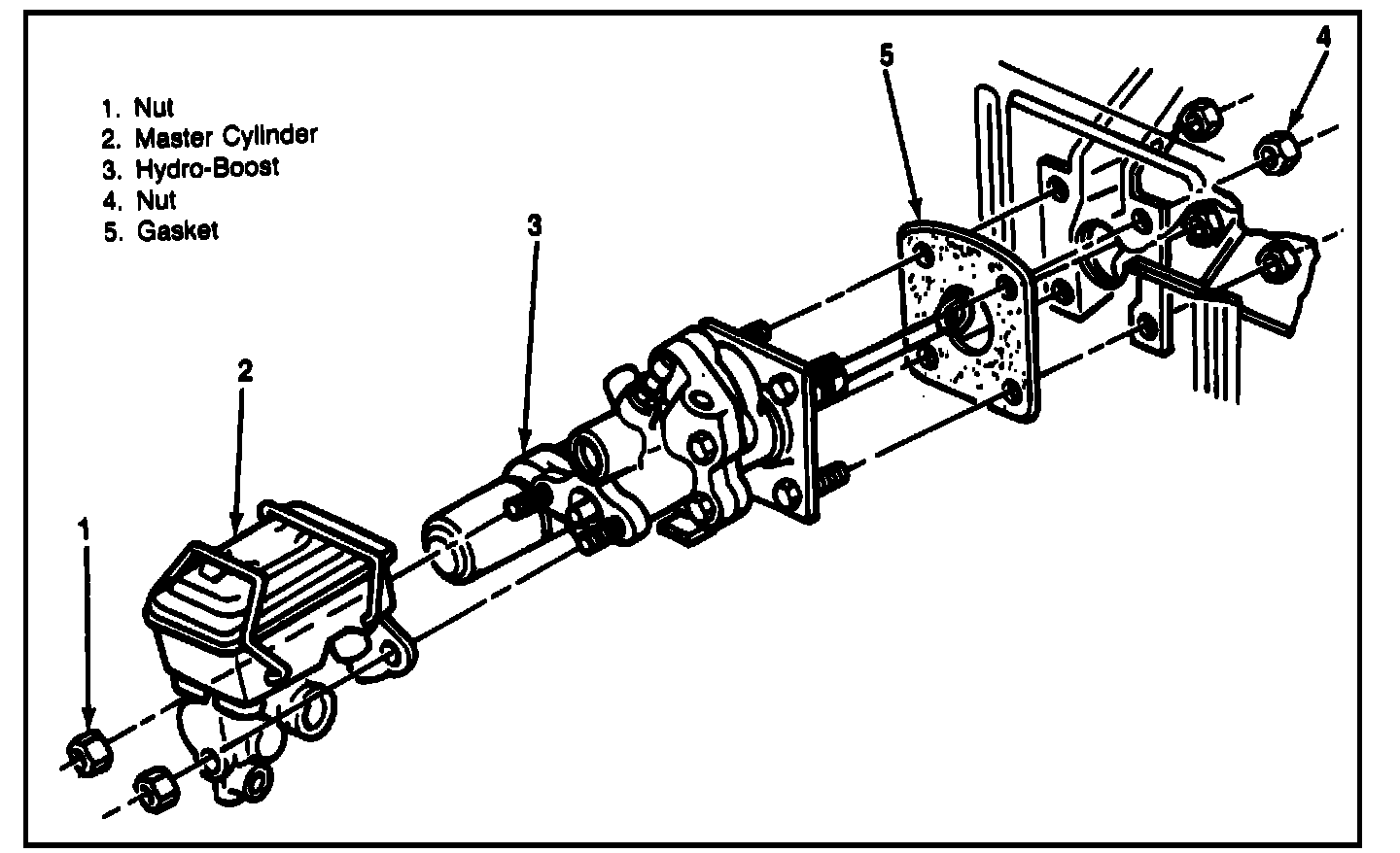 Factory diagram — Bendix Brake Boosters