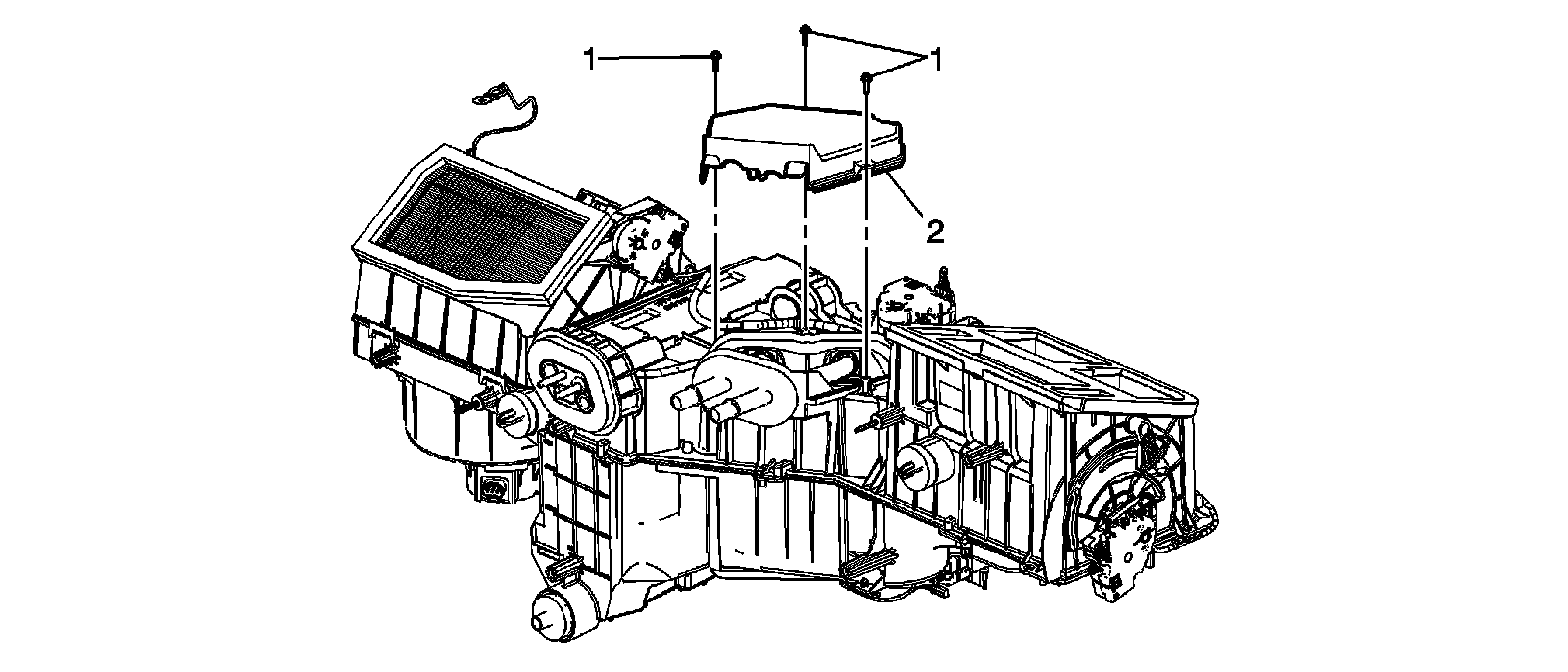 Factory diagram — Heater Core