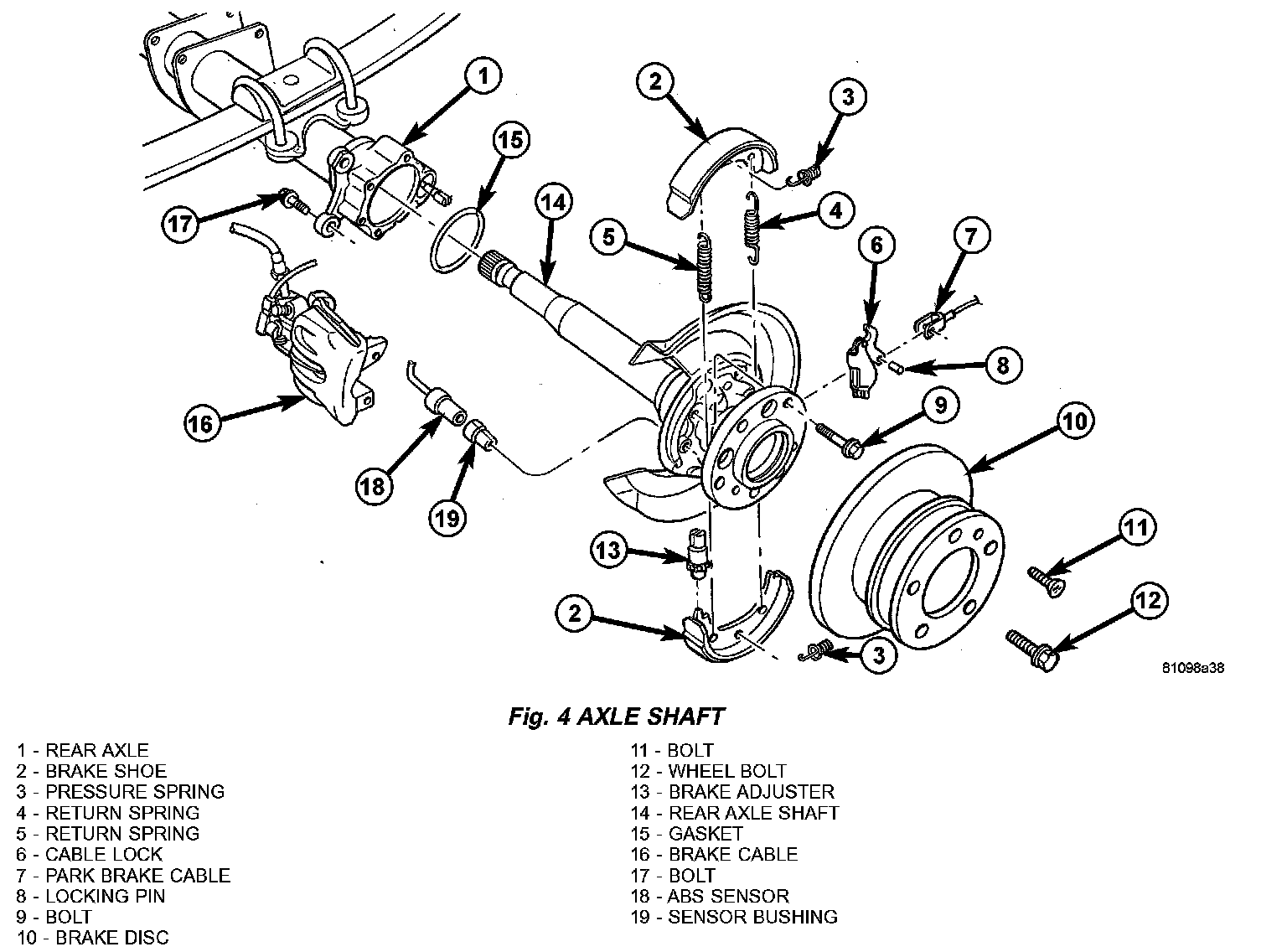 Factory diagram — Axle Shaft