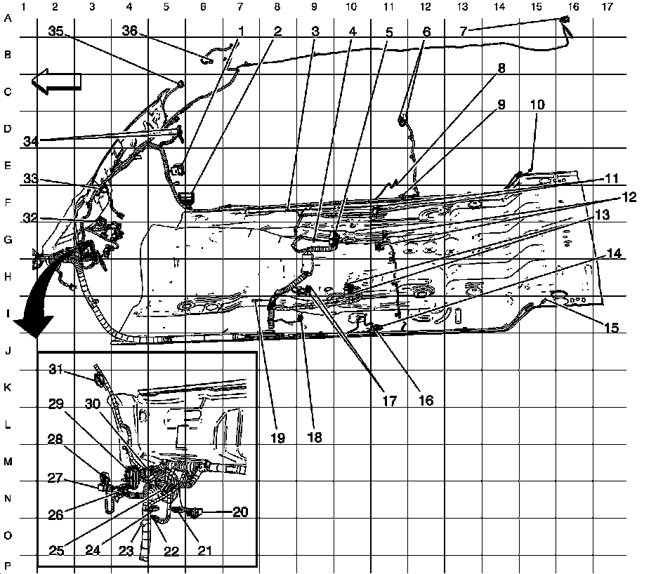 Factory diagram — Brake Light Switch