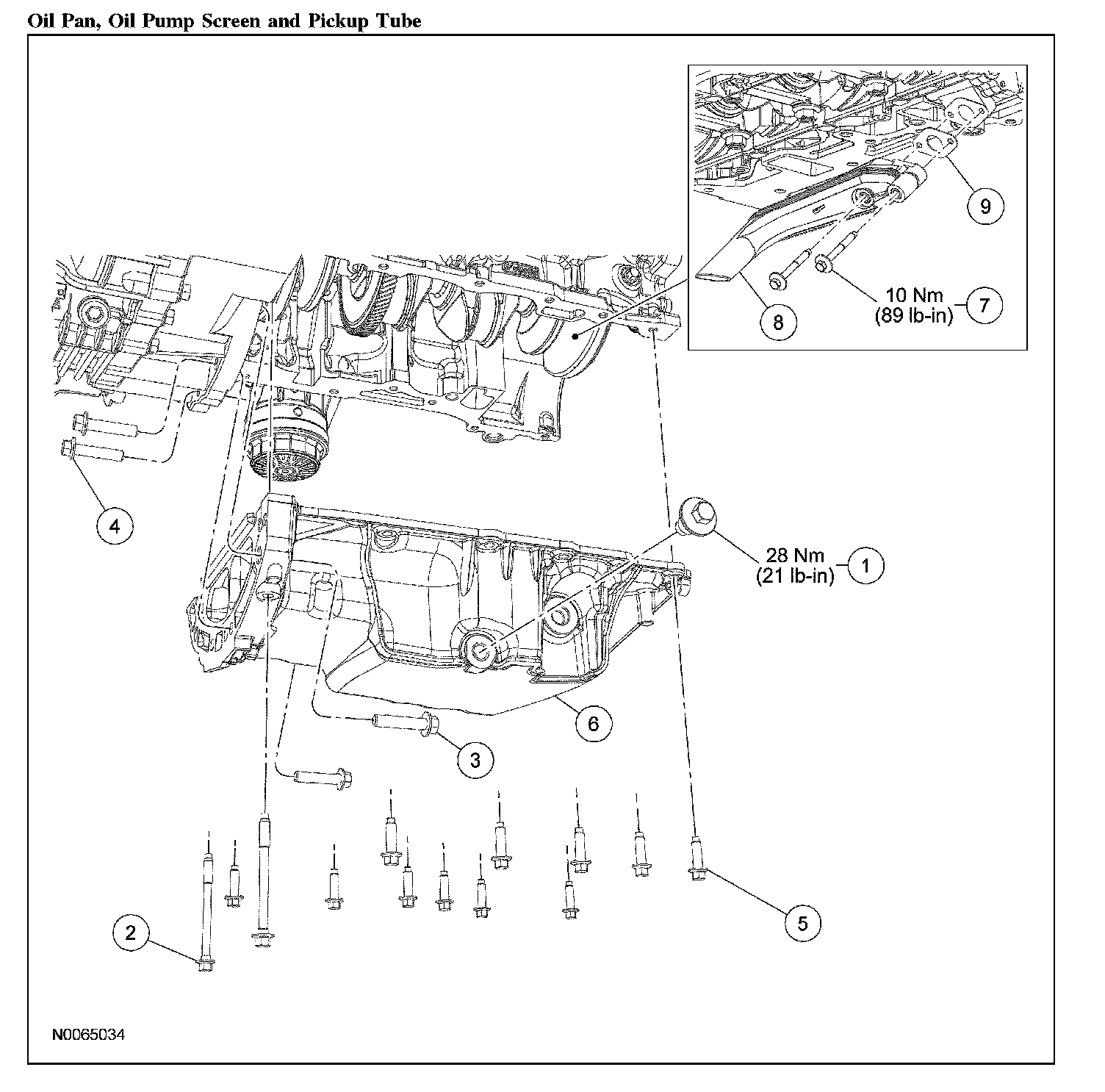Factory diagram — Oil Pan