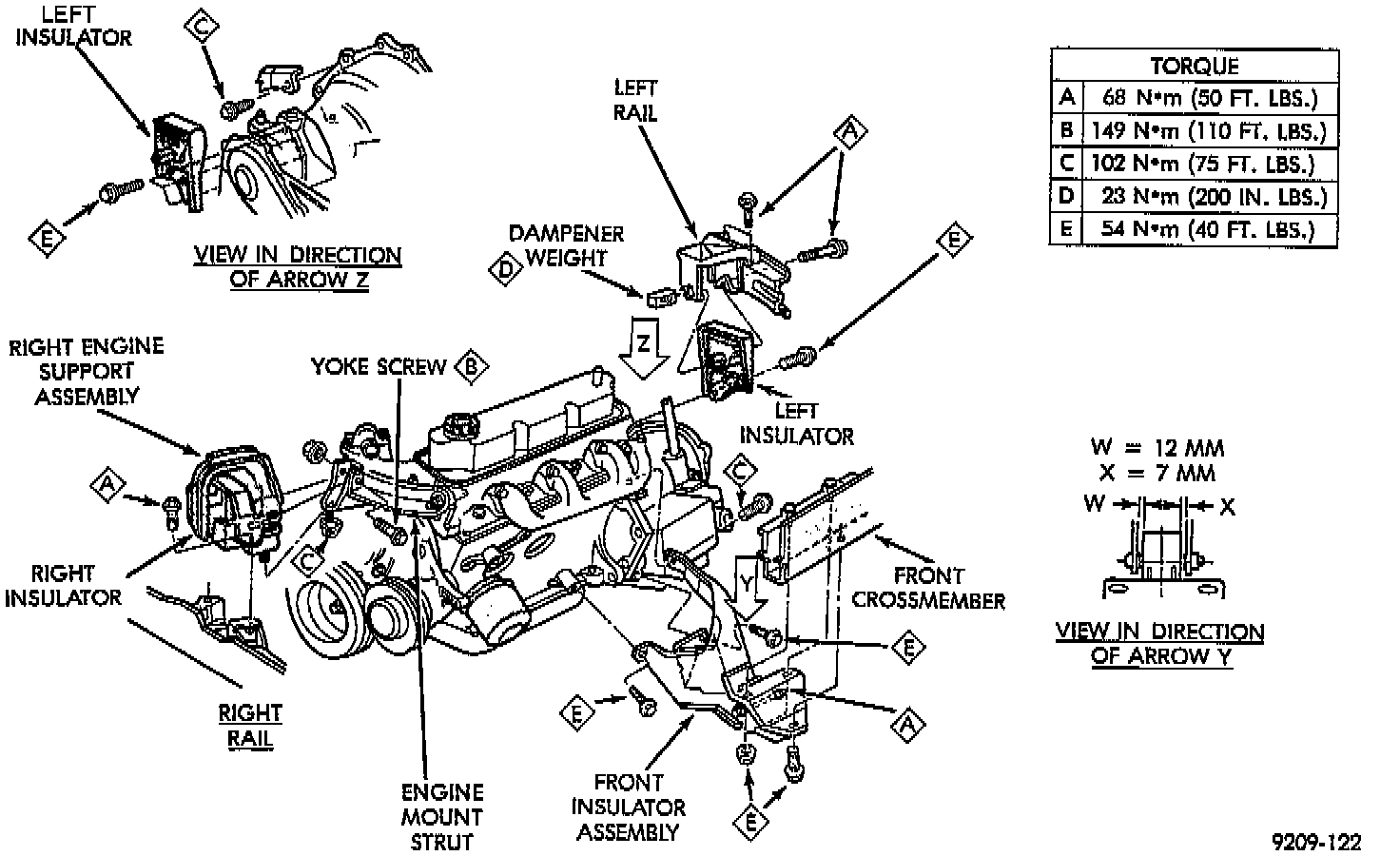 Factory diagram — Engine Mount