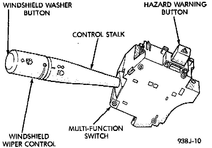 Factory diagram — Combination Switch