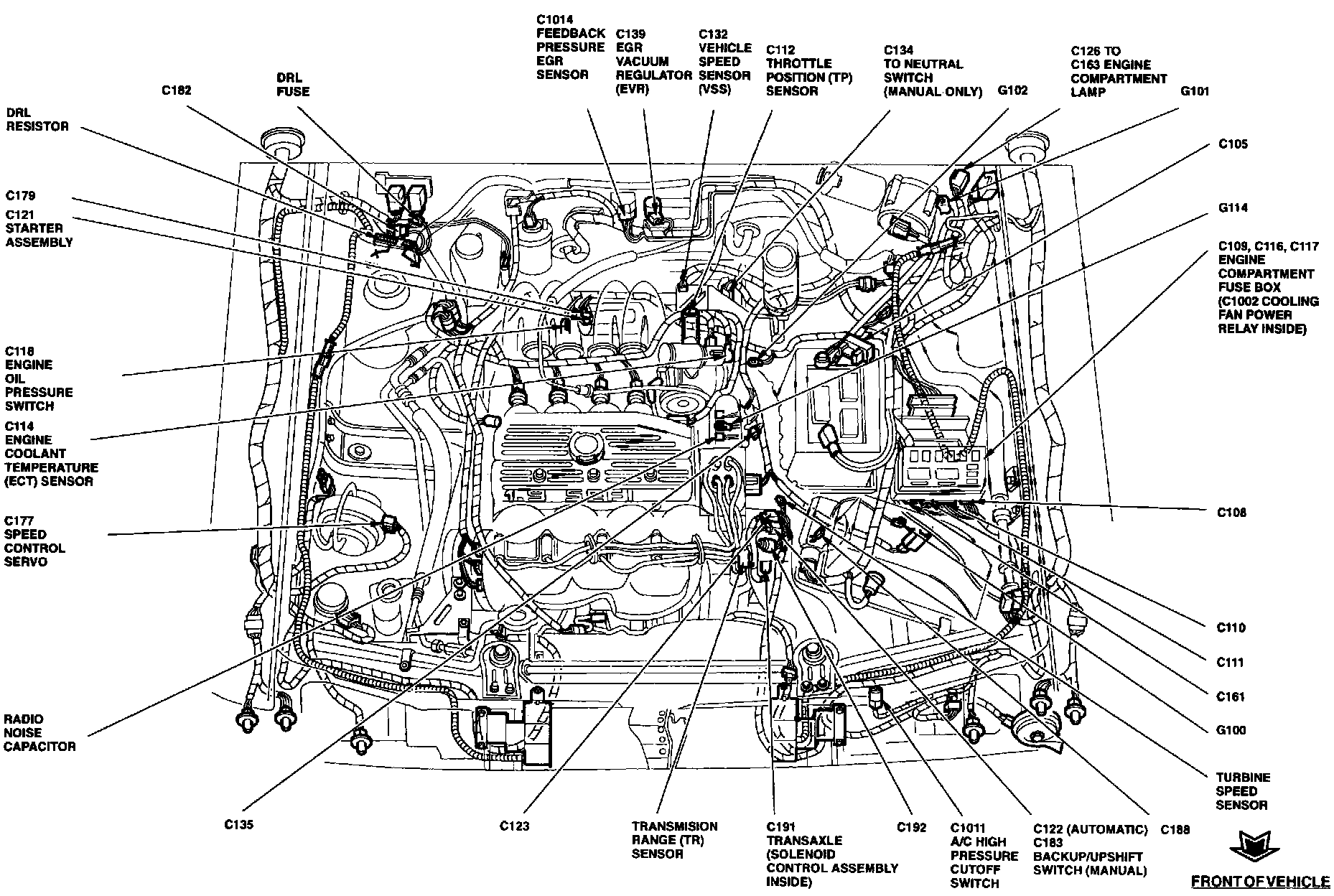 Factory diagram — Backup Lamp Switch