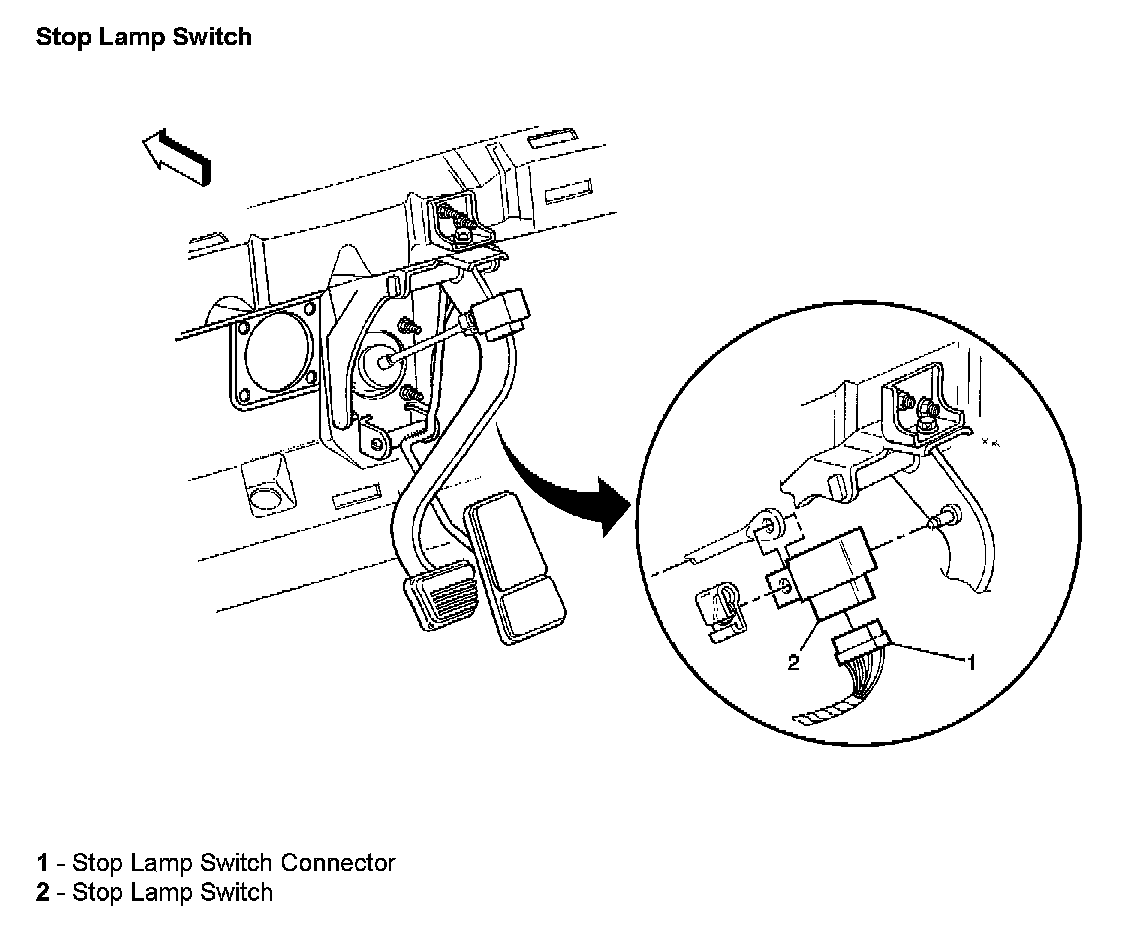 Factory diagram — Brake Light Switch