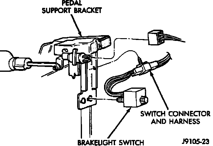 Factory diagram — Brake Light Switch
