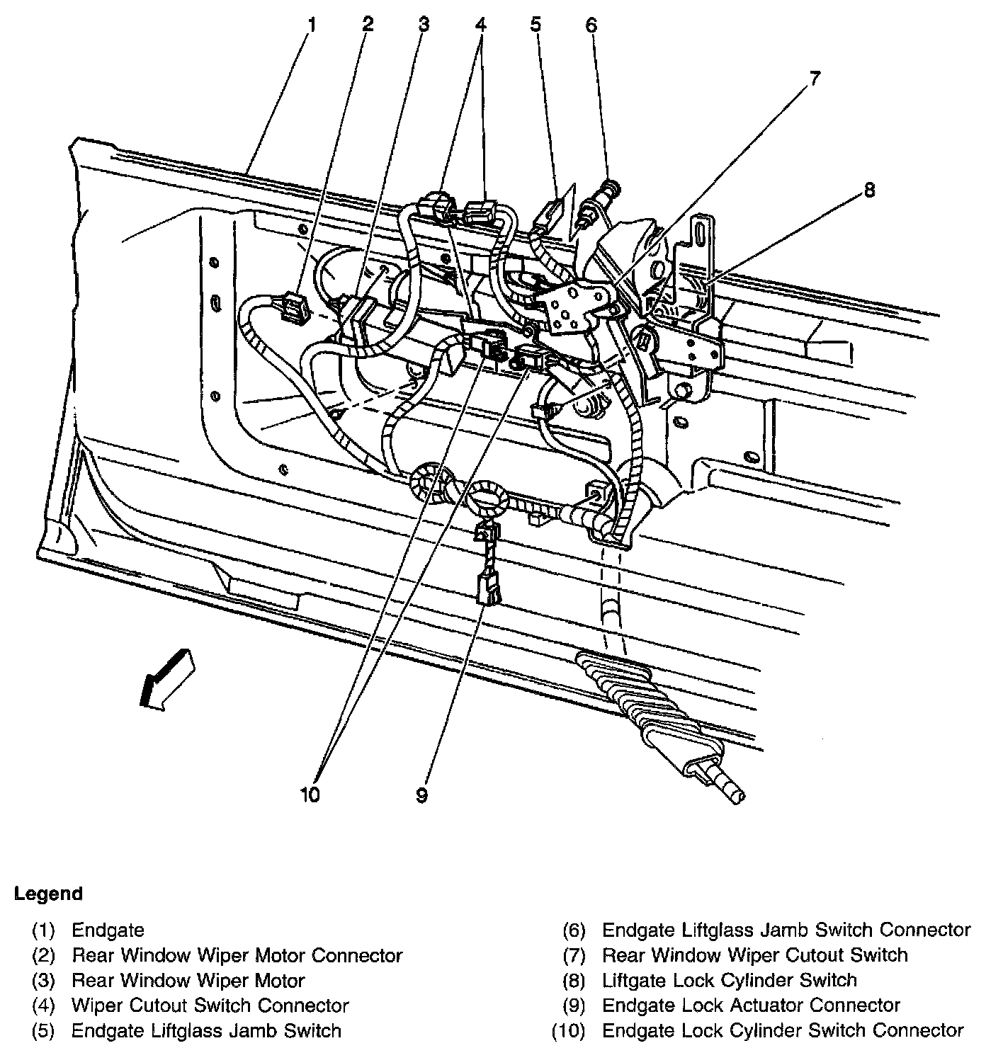 Factory diagram — Wiper Switch