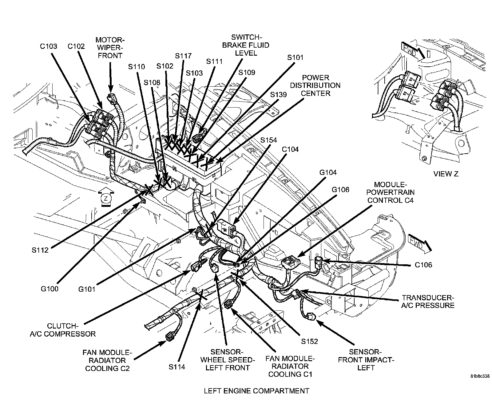 Factory diagram — Compressor Clutch