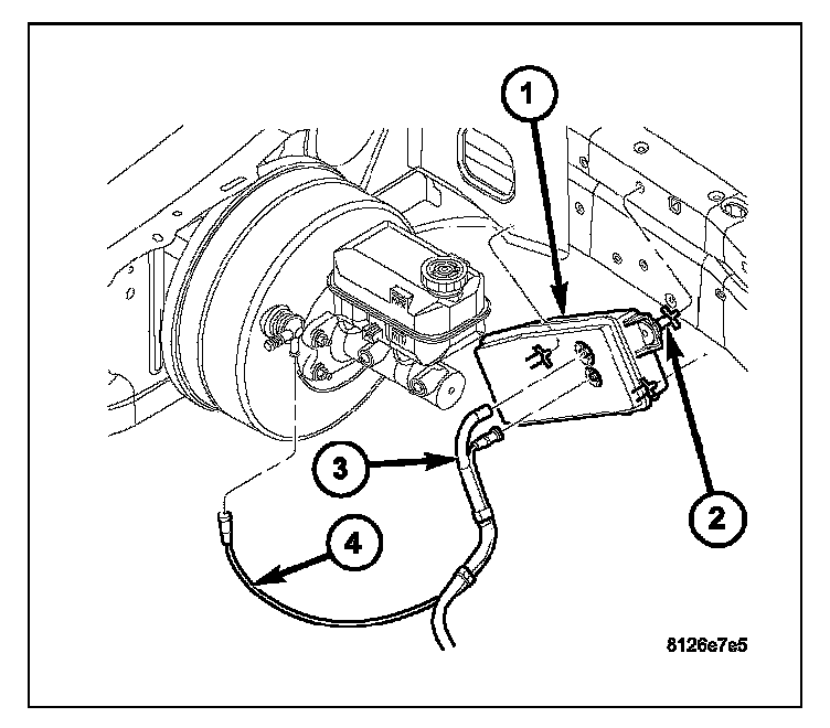 Factory diagram — Cruise Control Vacuum Reservoir
