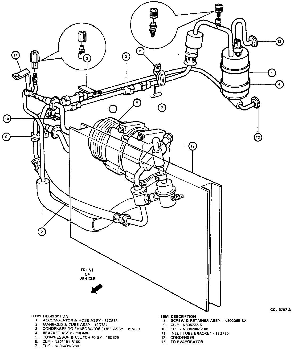 Factory diagram — Hose/Line HVAC