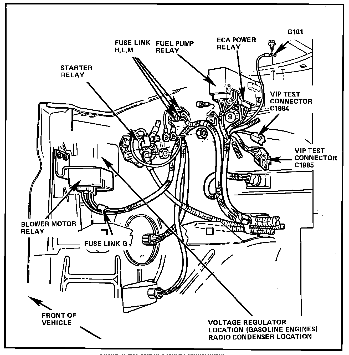 Factory diagram — Starter Relay