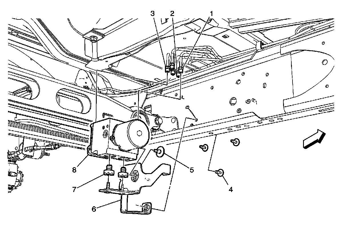 Factory diagram — Hydraulic Control Assembly - Antilock Brakes