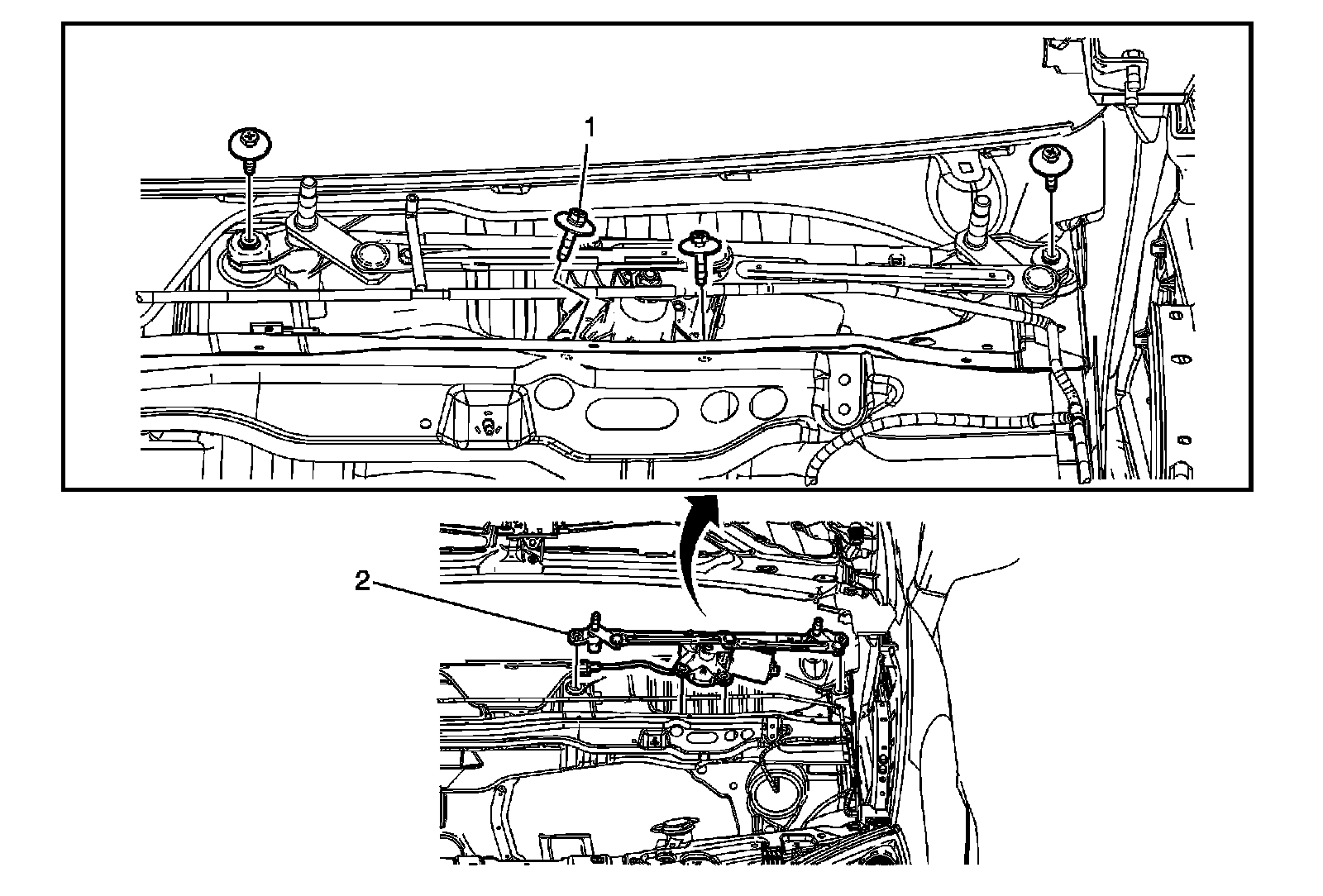 Factory diagram — Wiper Gear Box