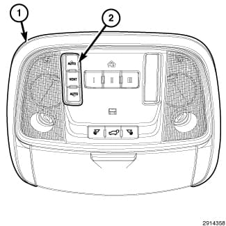 Factory diagram — Sunroof / Moonroof Switch
