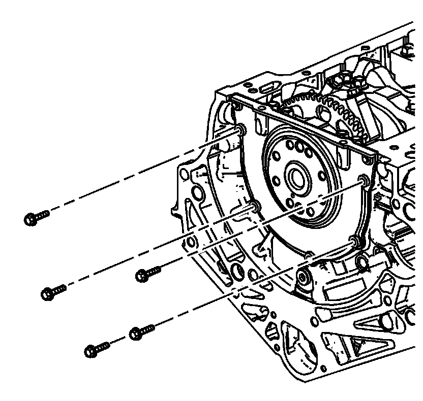 Factory diagram — Rear Crankshaft Main Bearing Seal