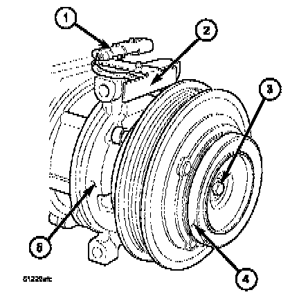 Factory diagram — Compressor Clutch