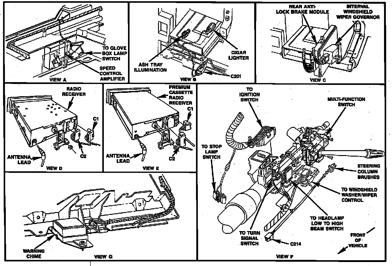 Factory diagram — Wiper Control Module