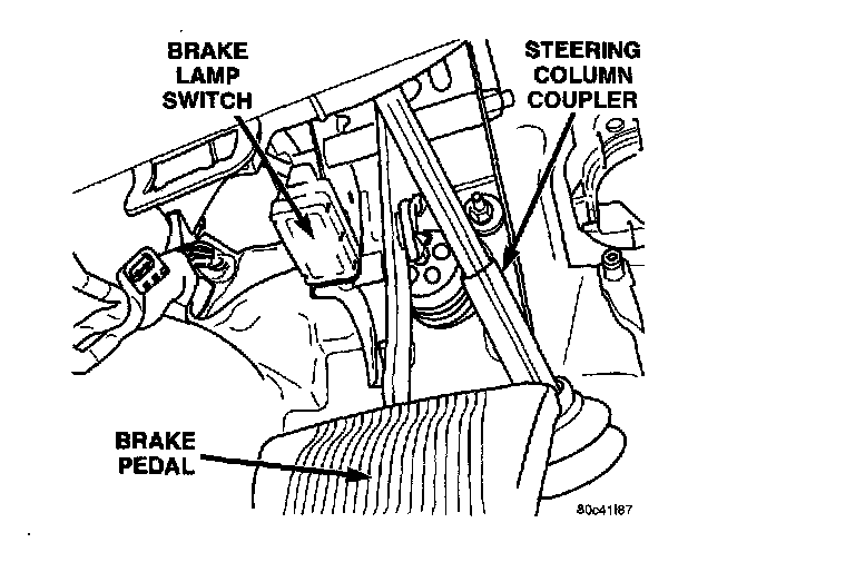 Factory diagram — Brake Light Switch