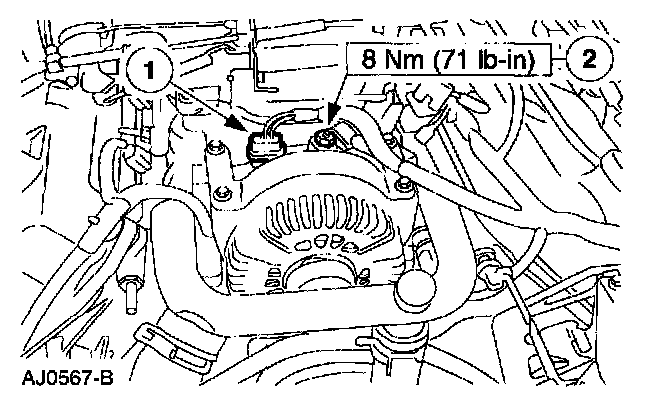 Factory diagram — Alternator