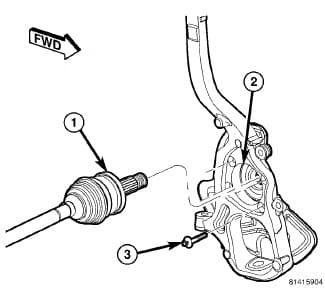 Factory diagram — Front Steering Knuckle