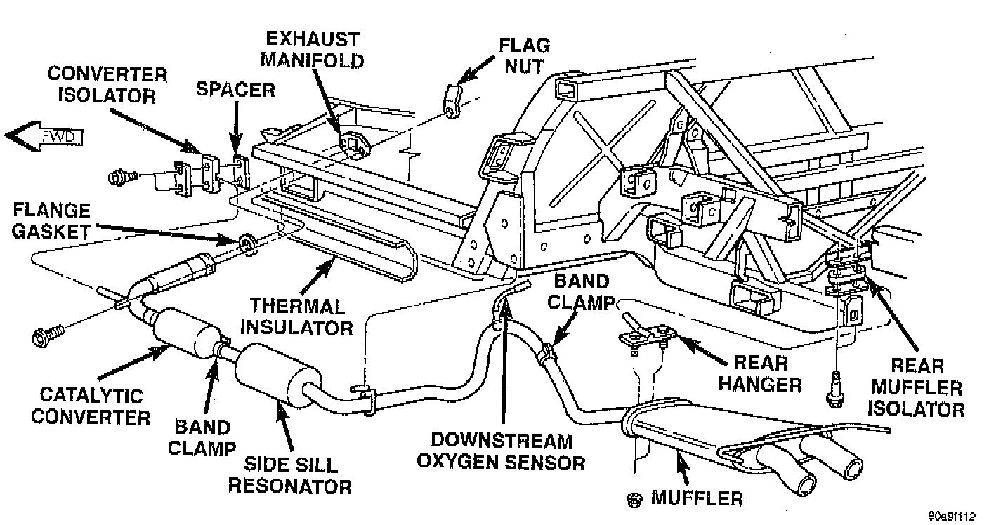 Factory diagram — Exhaust Resonator