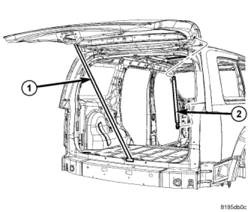 Factory diagram — Support - Liftgate