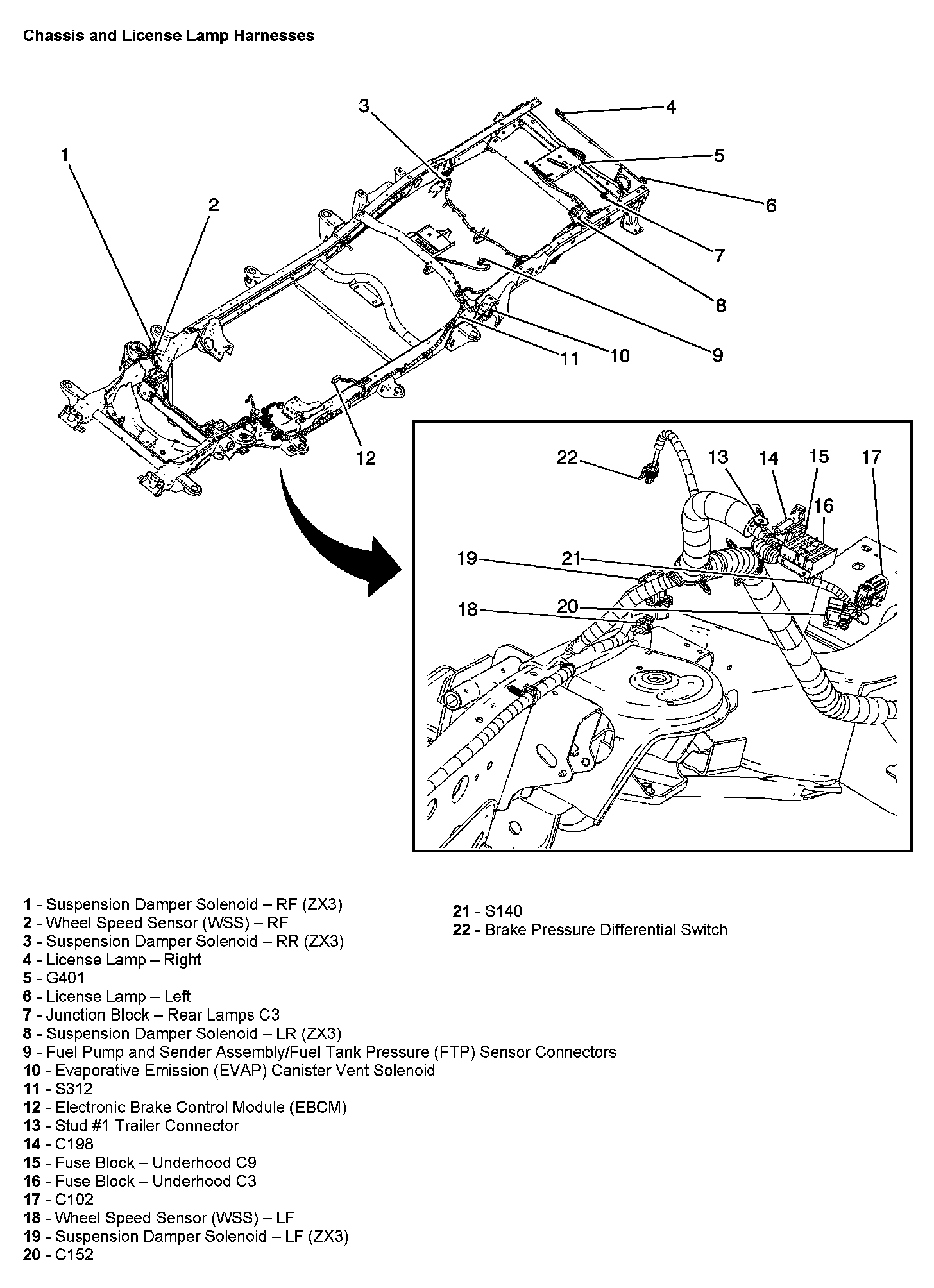 Factory diagram — Wheel Speed Sensor