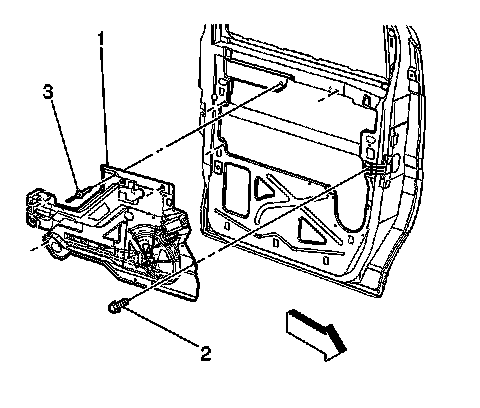 Factory diagram — Front Door Window Regulator