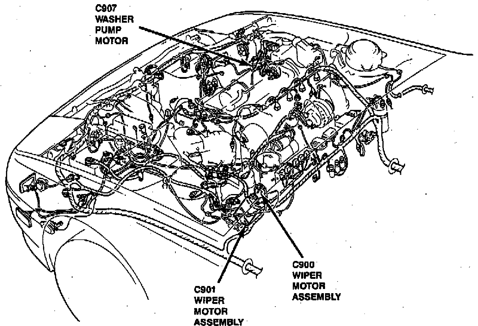 Factory diagram — Wiper Motor