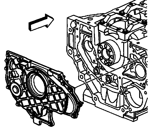 Factory diagram — Rear Crankshaft Main Bearing Seal