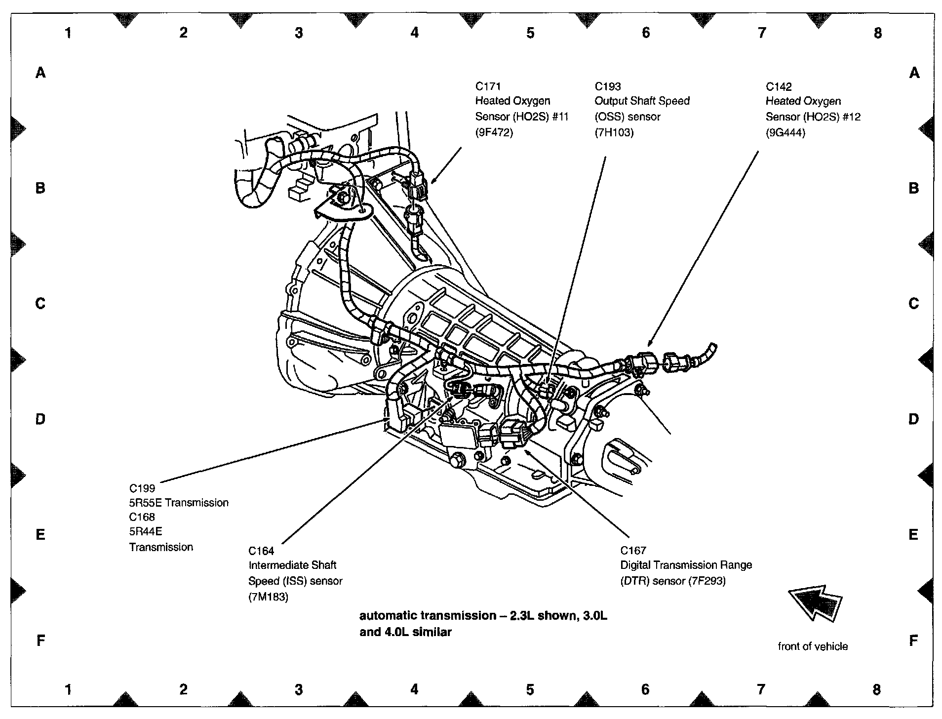 Factory diagram — Transmission Speed Sensor