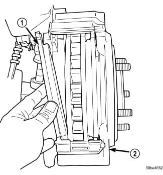 Factory diagram — Brake Pads - Removal