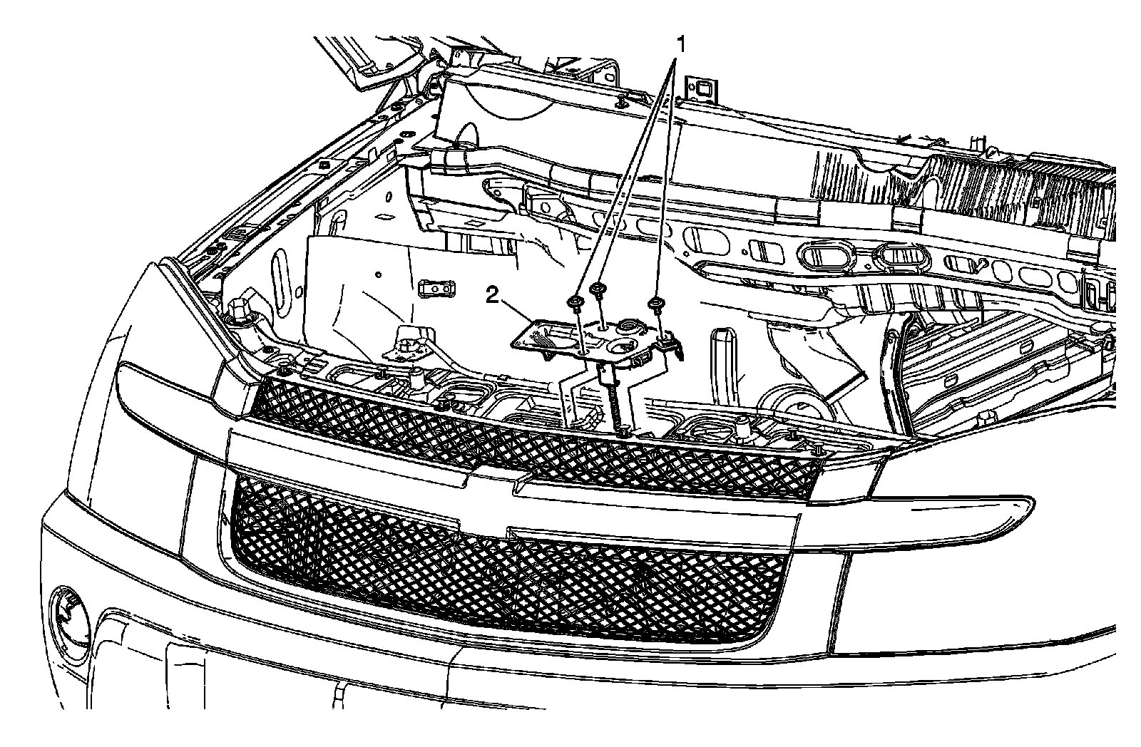 Factory diagram — Hood Latch