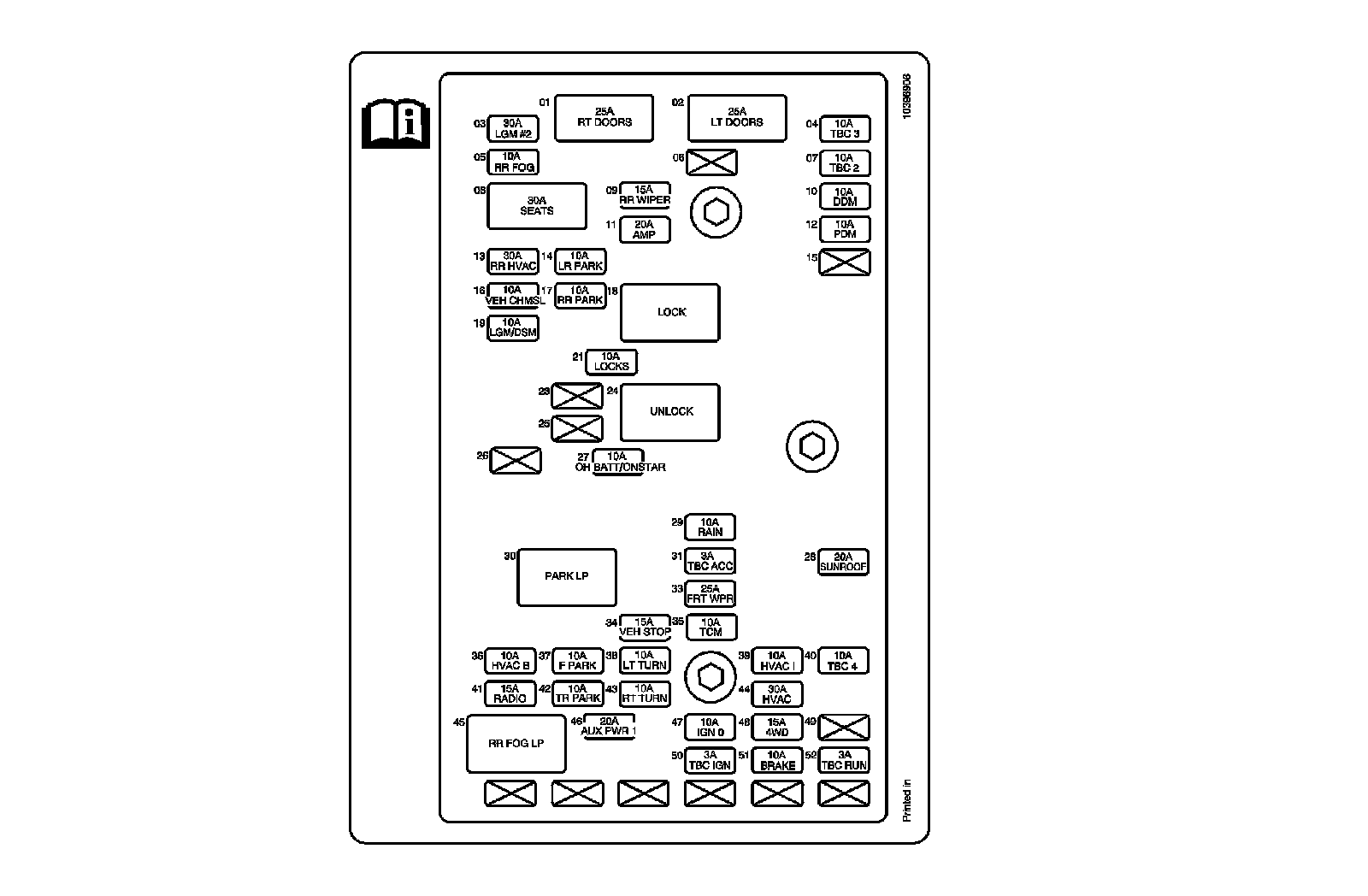 Factory diagram — Fog/Driving Lamp Relay