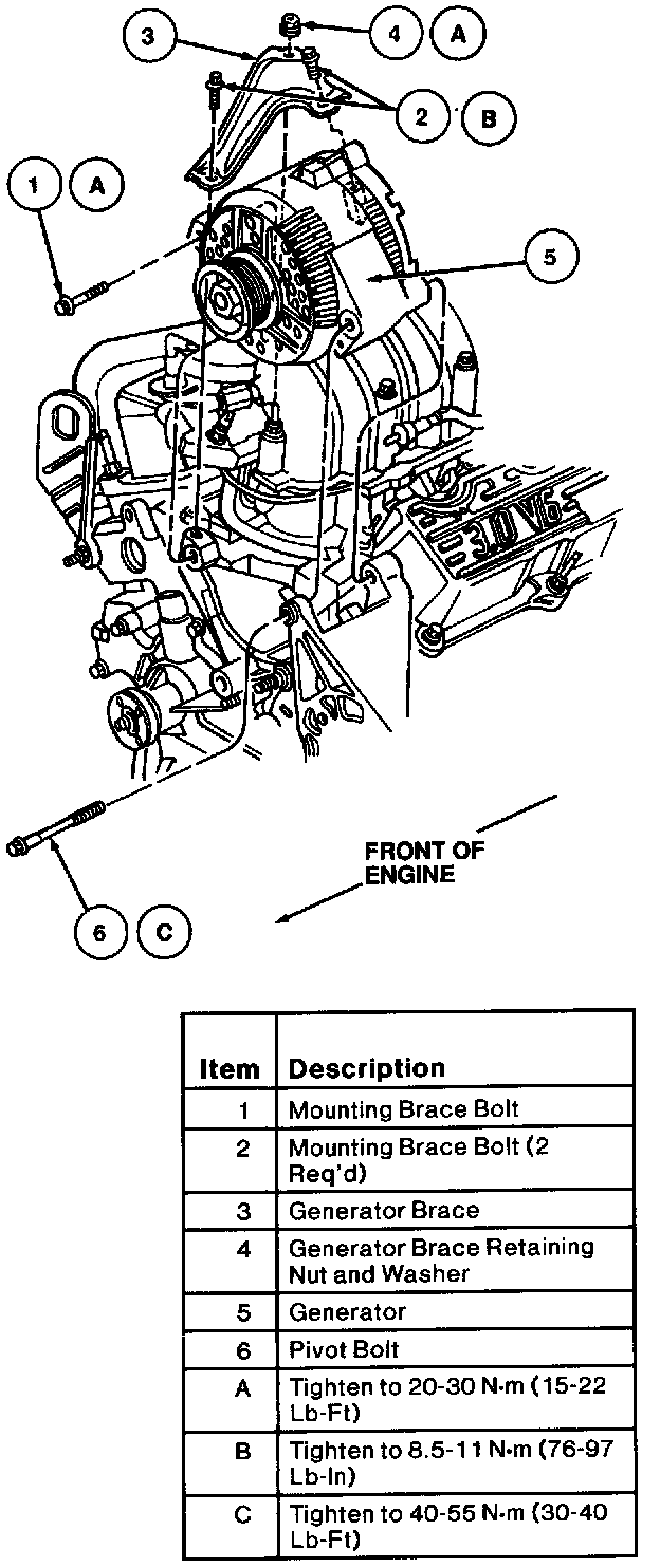 Factory diagram — Alternator