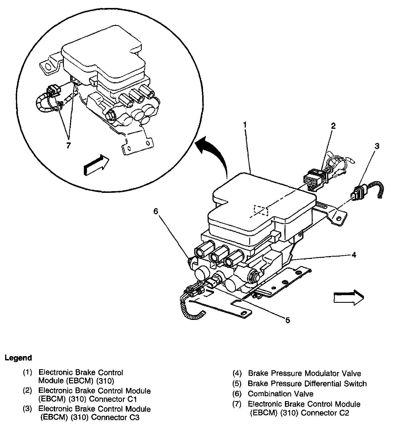 Factory diagram — Hydraulic Control Assembly - Antilock Brakes