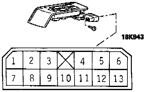 Factory diagram — Power Window Switch